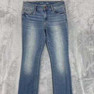 Blue Kicker Bootcut Mid Rise Stretch Denim Pants